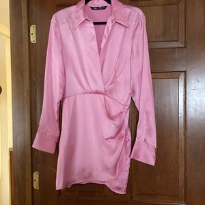 Zara bright pink dress